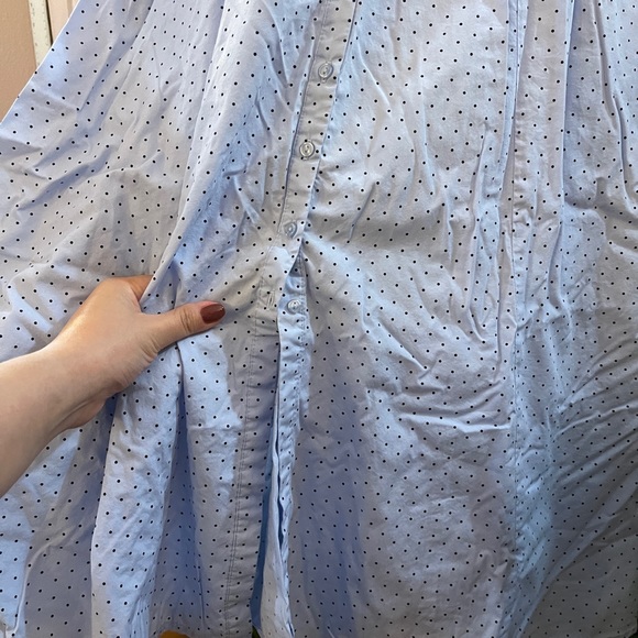 Pastel blue coquette style summer dress | polka dot - Picture 5 of 5